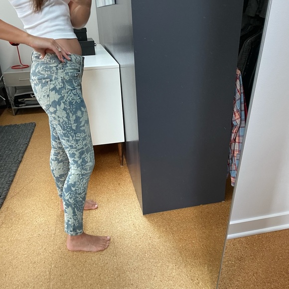 Low Rise Floral Denim by Free People - Picture 4 of 8